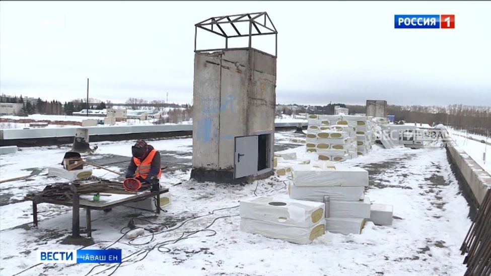 Сӗнтӗрвӑрринче Ҫӗнӗ ҫул умӗн ҫил-тӑвӑл ишсе антарнӑ ҫурт тӑррине юсанӑ