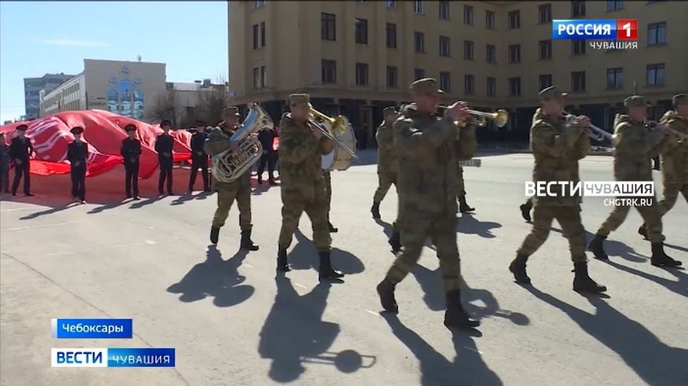 В Чебоксарах прошла вторая репетиция парада в честь Дня Победы