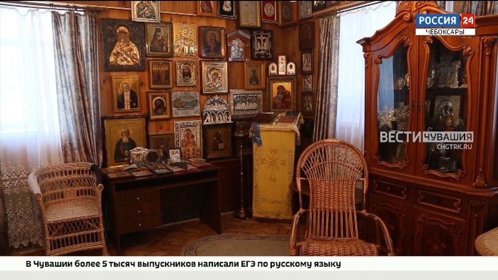 В Чувашии состоялось открытие комнаты -музея митрополита Чебоксарского и Чувашского Варнавы