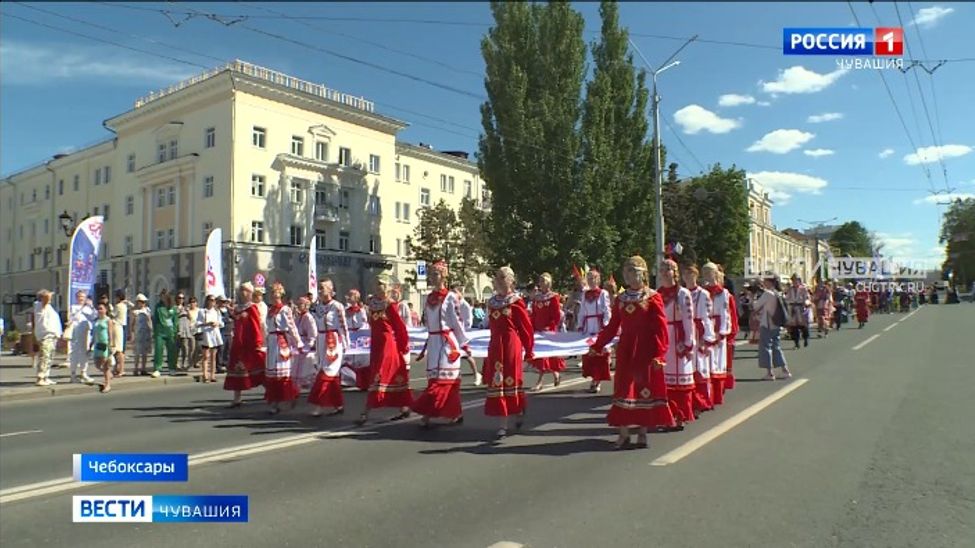 Чебоксары приняли на Первой детской фольклориаде более 1000 ребят из 76 регионов России