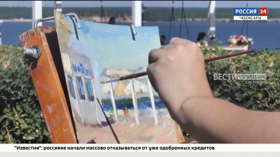 250 художников 3 дня создавали коллективный портрет Чебоксар