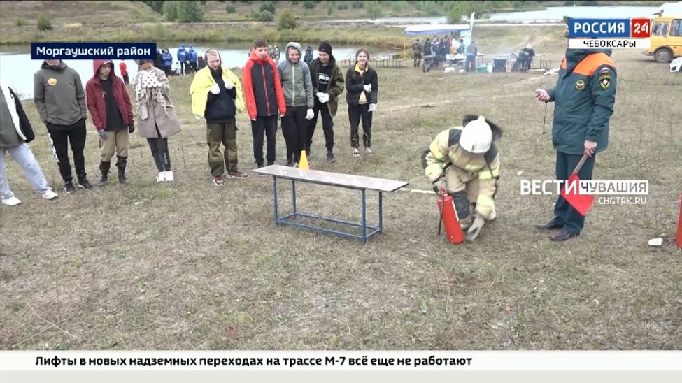 В Чувашии прошли юбилейные состязания по спасательному многоборью на открытой воде «Ильинская волна - 2022» 