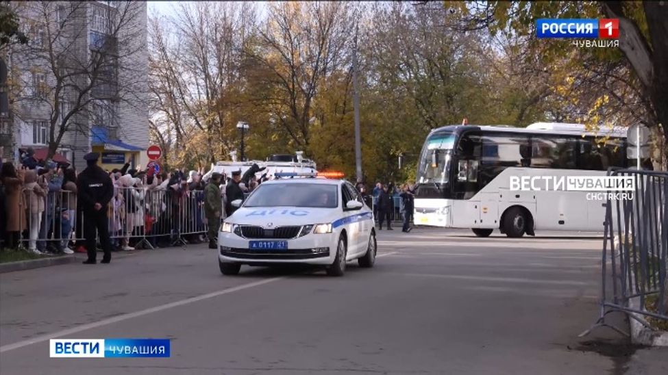 В Чувашии провожают мобилизованных бойцов
