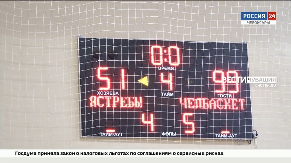 «Чебоксарские ястребы» уступили дружине Челябинского «Челбаскета»