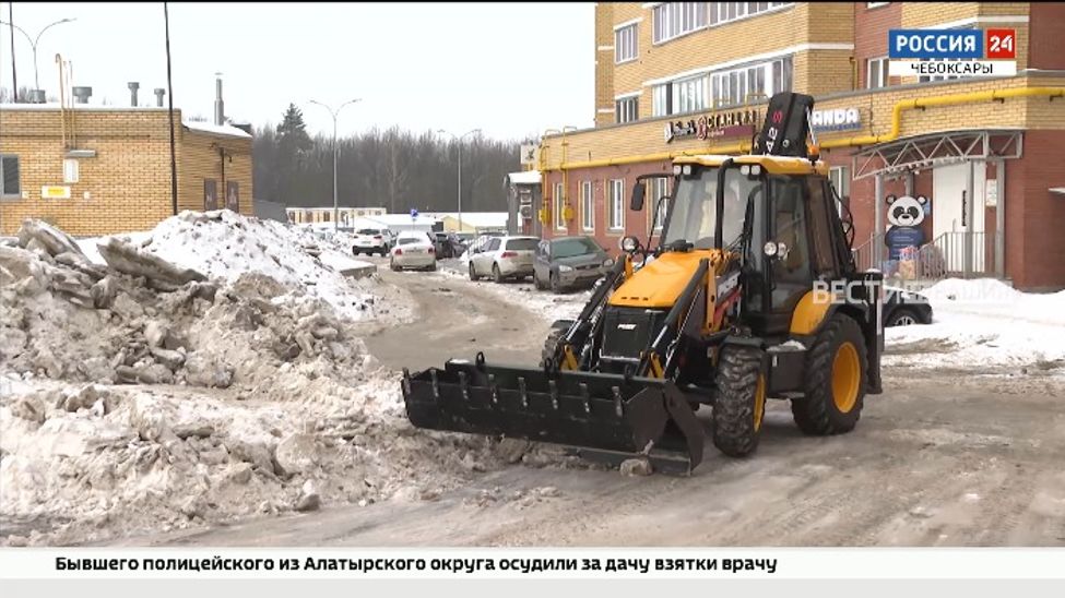 Жители чебоксарской высотки самостоятельно решили проблему вывоза снега