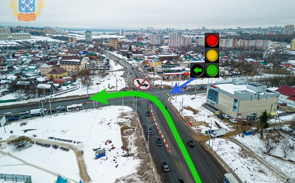 C 18 февраля в Чебоксарах общественный транспорт запустят на поворот с Гражданской улицы