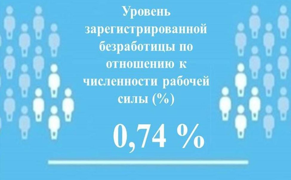 Уровень регистрируемой безработицы в республике составил 0,74%
