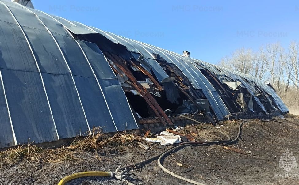 В Батыревском округе горело овощехранилище