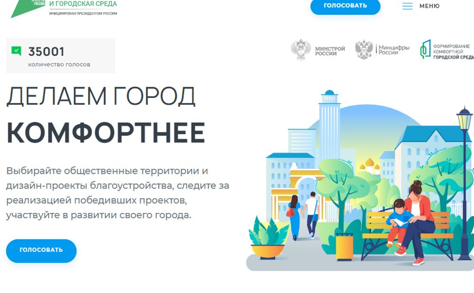 Более 35 тысяч жителей Чувашии проголосовали за новые объекты благоустройства