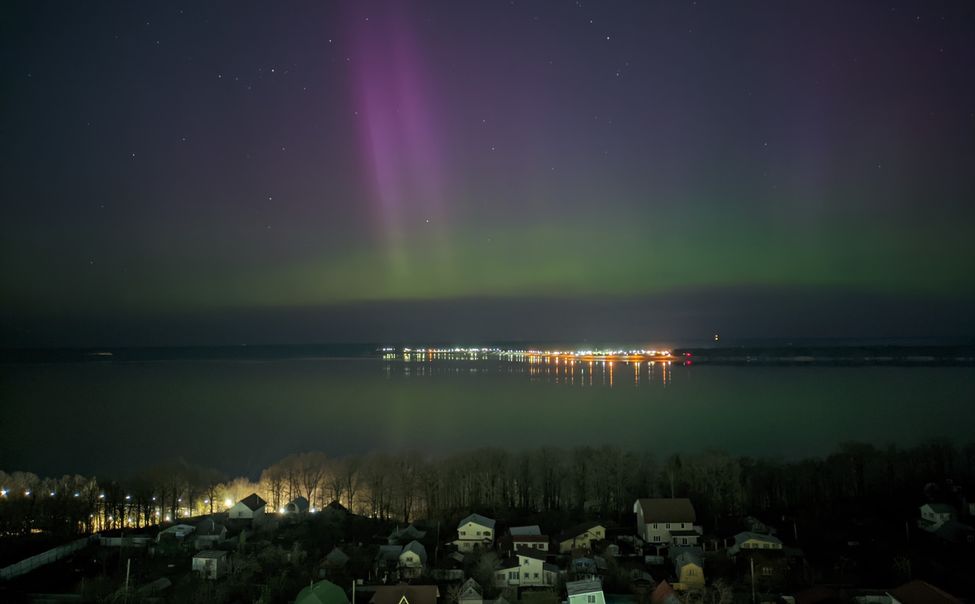 Жители Чувашии могли наблюдать за полярным сиянием