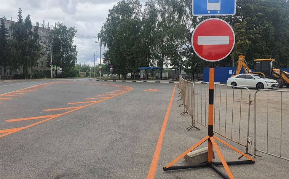 На площади Скворцова в Чебоксарах изменена разметка