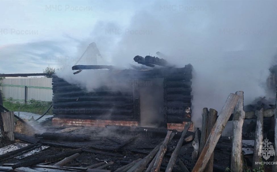 За сутки в Чувашии горели две бани