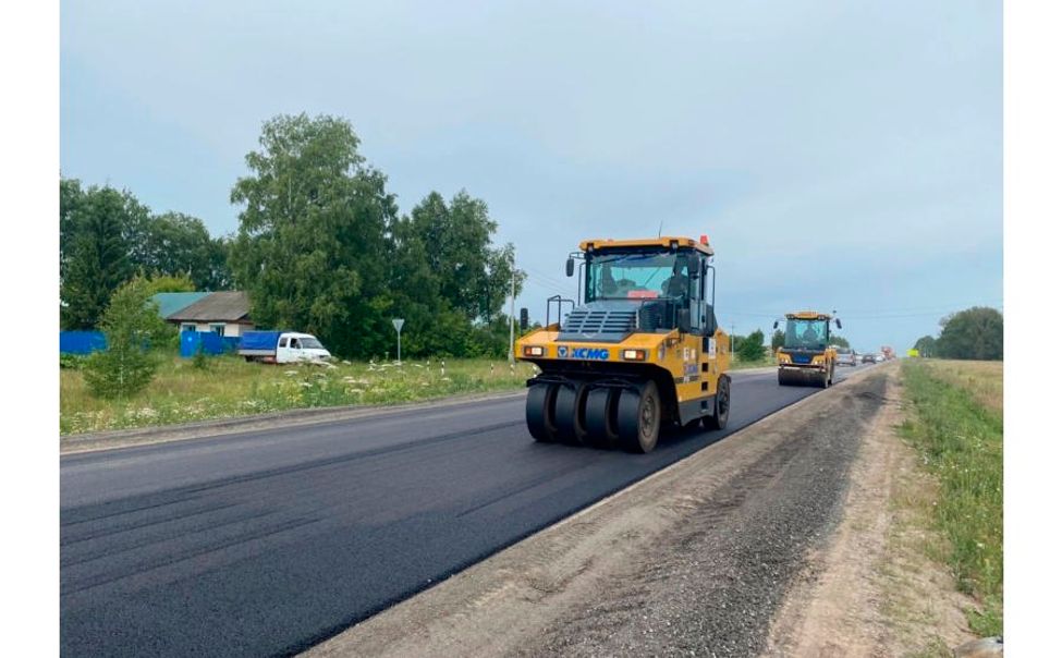 В Вурнарском округе ремонтируют автодорогу «Чебоксары - Сурское»