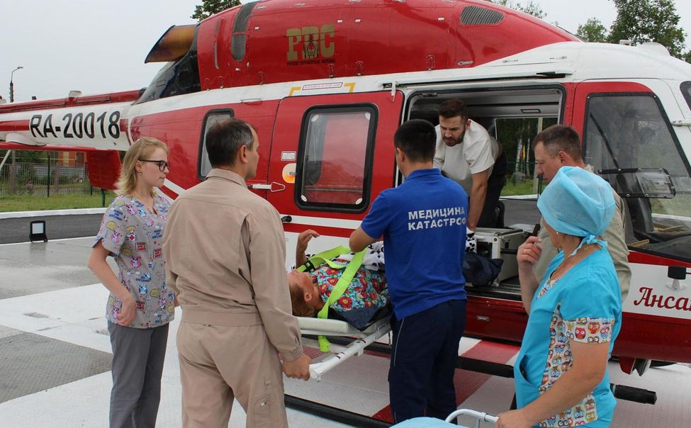 Санавиация доставила в Чебоксары сельчанку с множественными переломами позвоночника