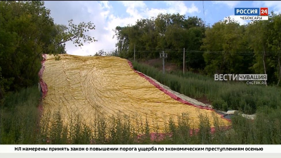 В Чебоксарах в сноупарке устанавливают аэроподушку