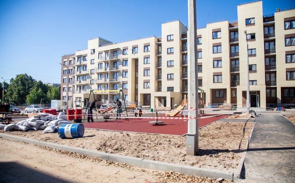 В Чебоксарах новостройка для переселенцев по улице Ашмарина готовится к сдаче