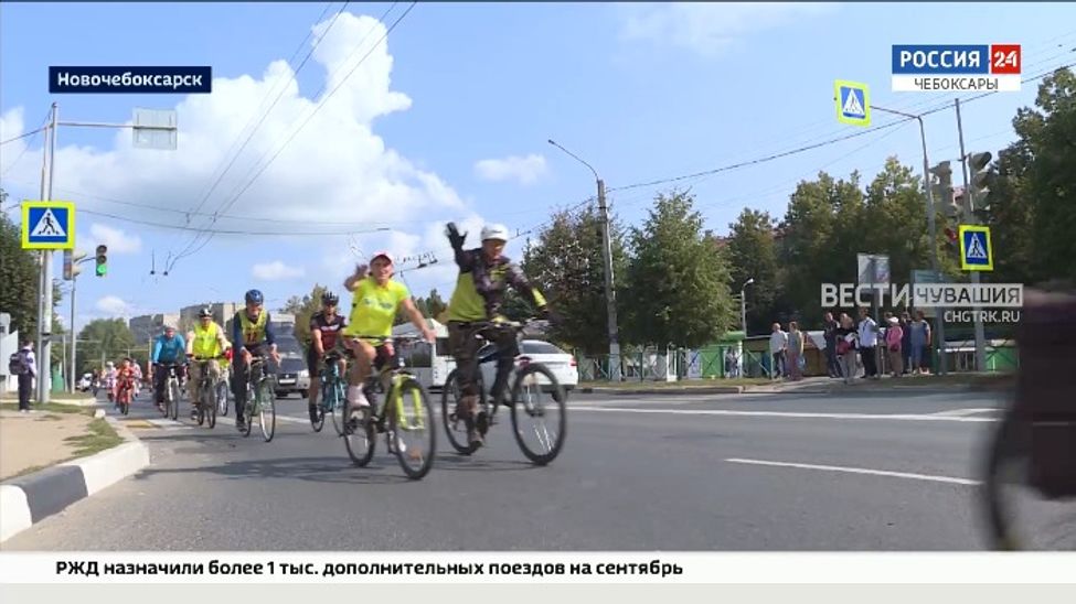 В Чувашии день рождения Андрияна Николаева отметили юбилейным велопробегом