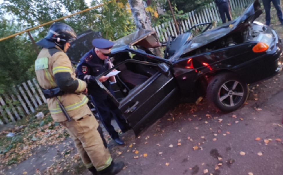 В Чувашии водитель «четырнадцатой» на скорости врезался в дерево