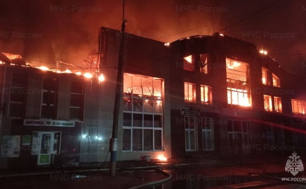 В Алатыре горел торговый центр