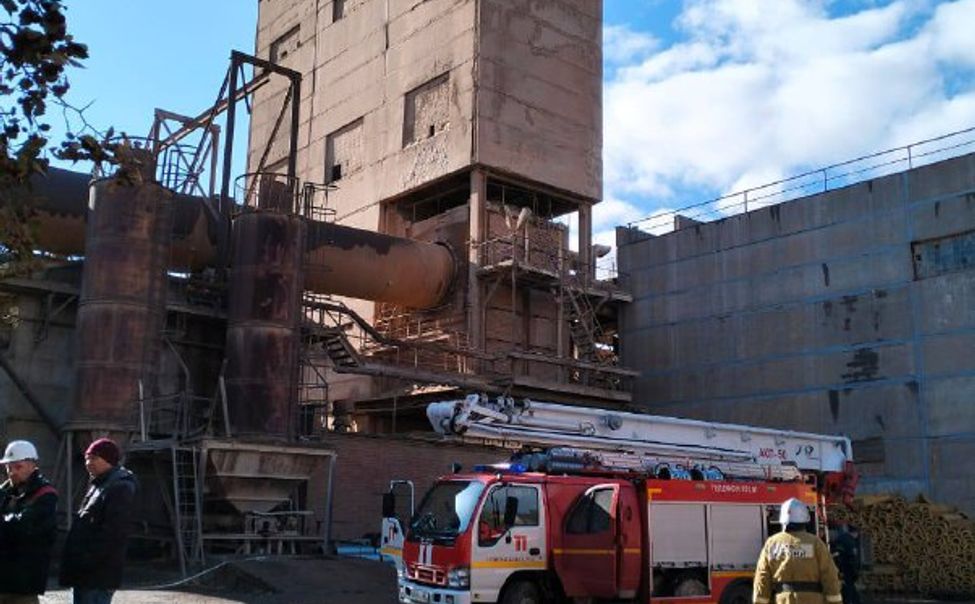 В Новочебоксарске произошел пожар на промышленном предприятии