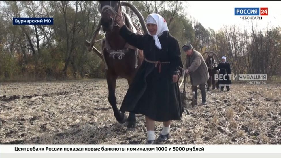 В Чувашии устроили реконструкцию пахоты и осеннего сева