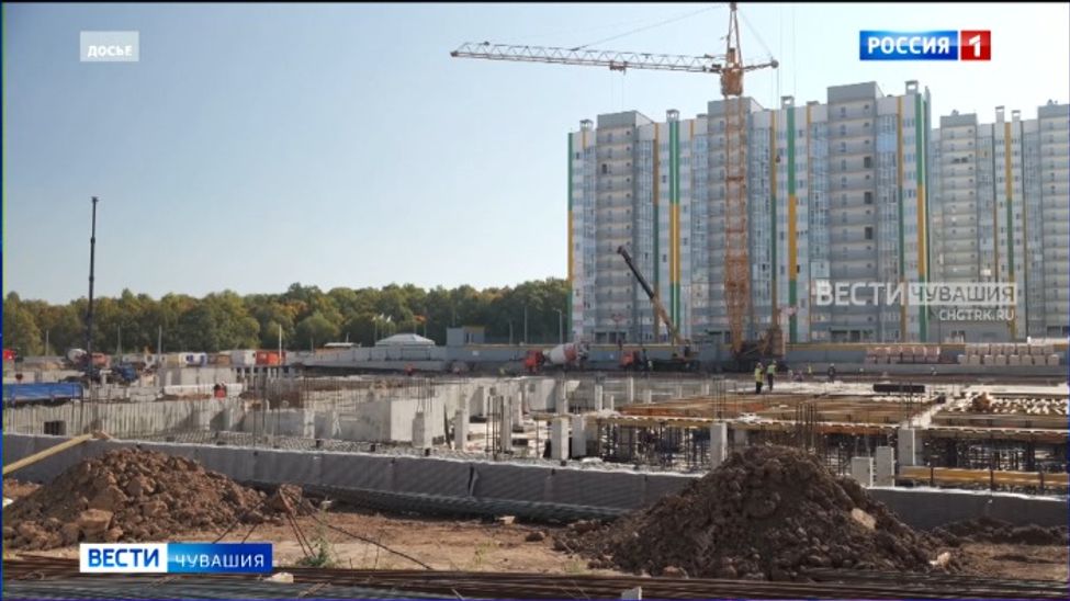 Строительство школы в чебоксарском мкр "Солнечный" выполнено на 16%