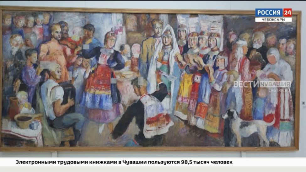 На картине "Чувашская свадьба" исследователи обнаружили возможный портрет Ивана Яковлева