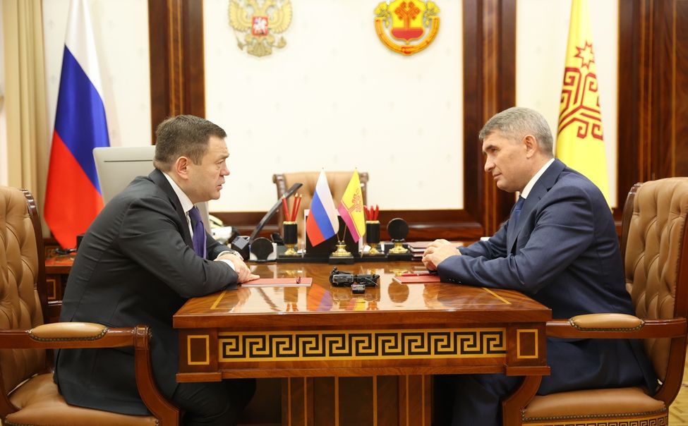 Глава Чувашии обсудил проекты развития региона с председателем Промсвязьбанка