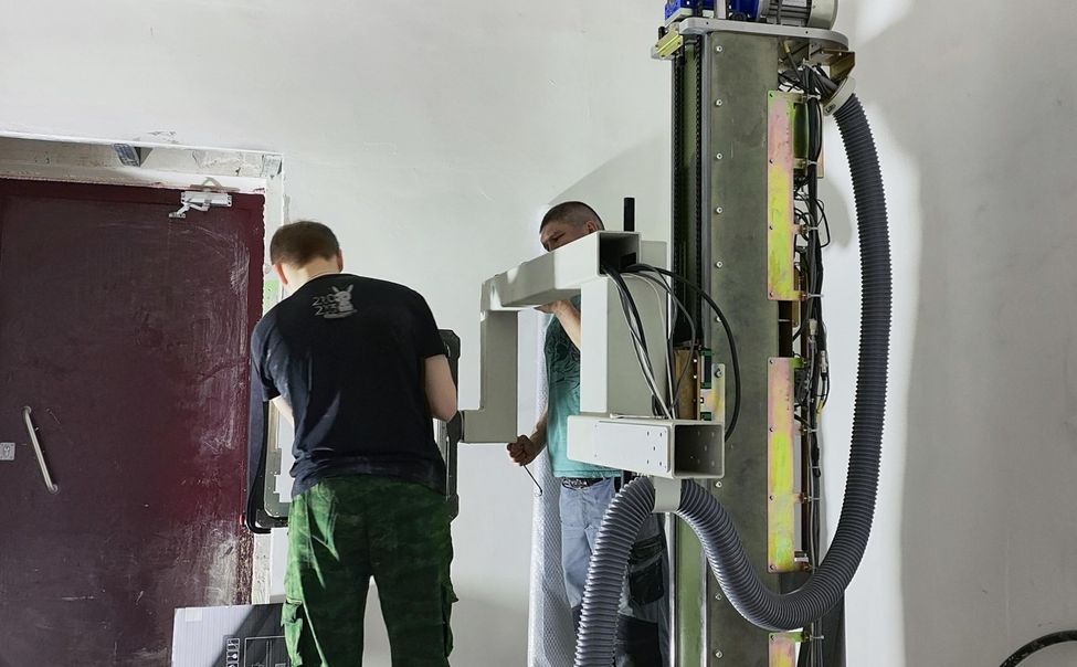 В Порецкой больнице устанавливают новое цифровое рентгенологическое оборудование 