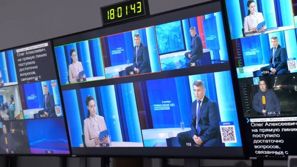 В эфире прямой линии на ГТРК "Чувашия" Олег Николаев ответил на 36 вопросов
