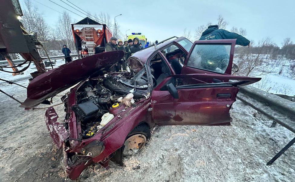 В Ядринском округе произошло смертельное ДТП с участием снегоуборочного КАМАЗа