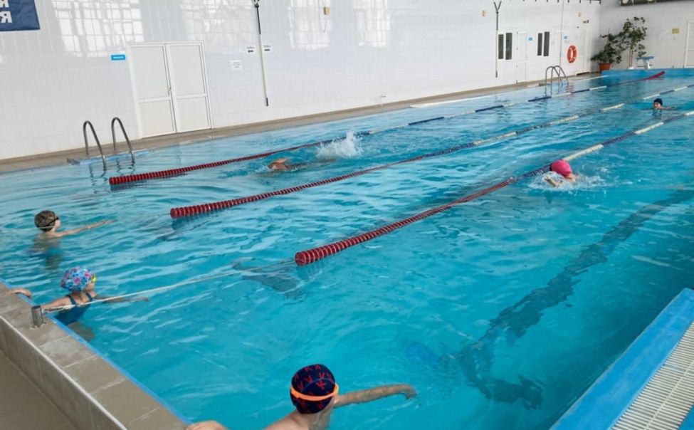 В Янтиковском округе прошли «Веселые старты» по плаванию