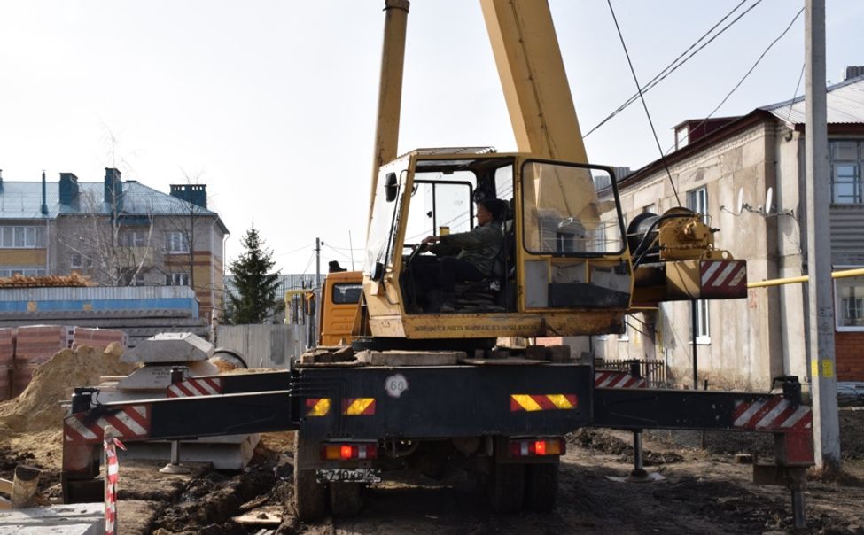 В селе Красные Четаи строят трехэтажный многоквартирный дом