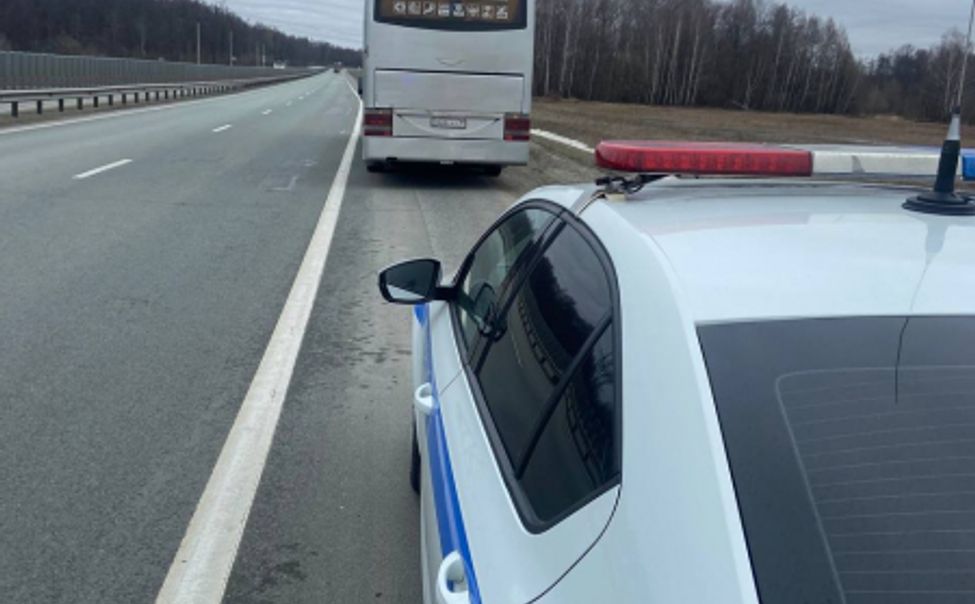 В Чувашии полицейские остановили автобус с нелегалами