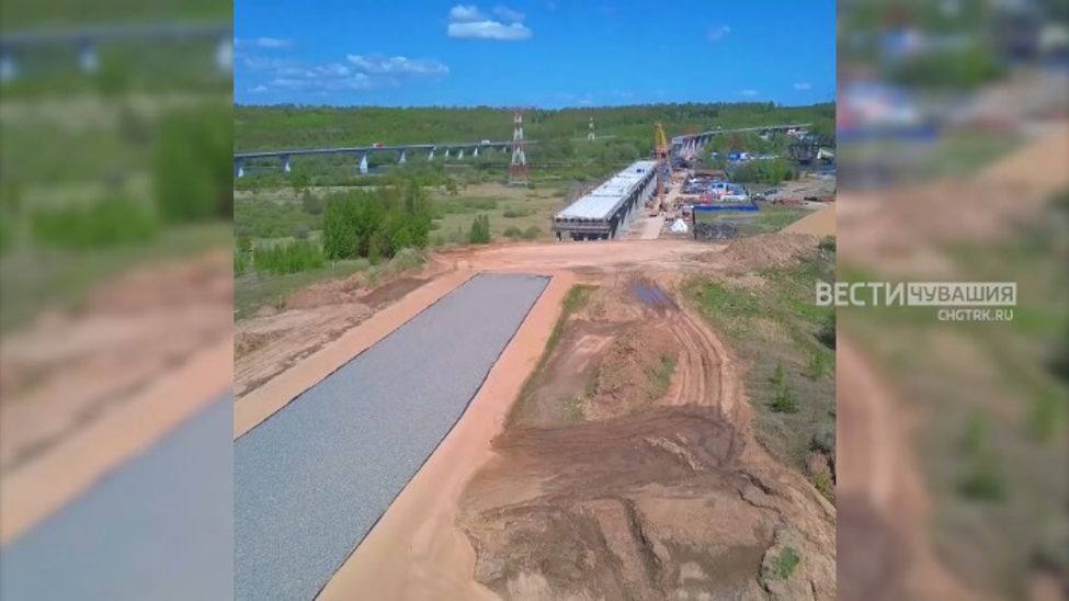 Второй мост через Суру в Ядринском округе готов на 70%