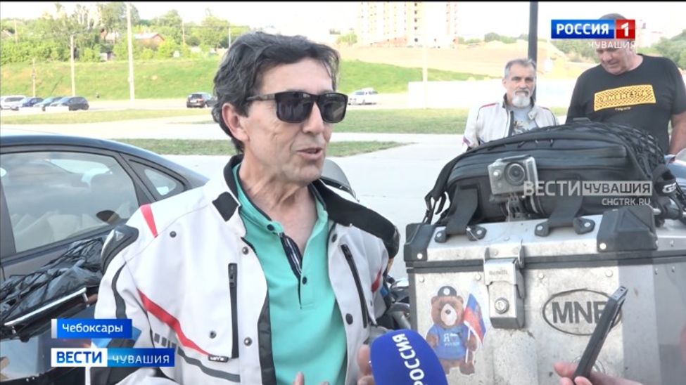 Байкеры из Испании посетили Чувашию, проехав 7 тысяч километров на мотоциклах