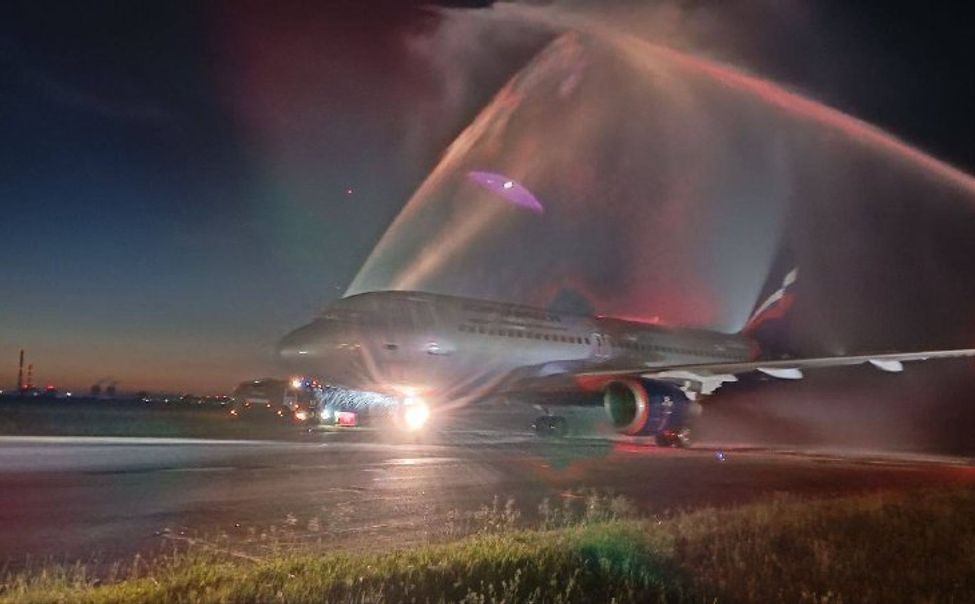 Аэропорт Чебоксар принял первый рейс авиакомпании "Аэрофлот" из Москвы