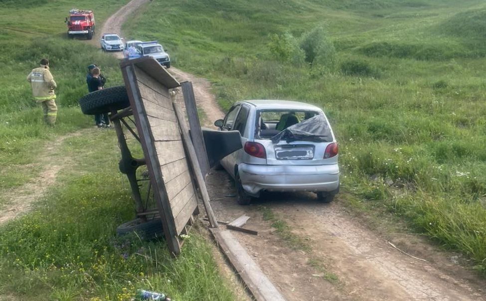 В Аликовском округе пьяный водитель мотоблока устроил ДТП с пострадавшими