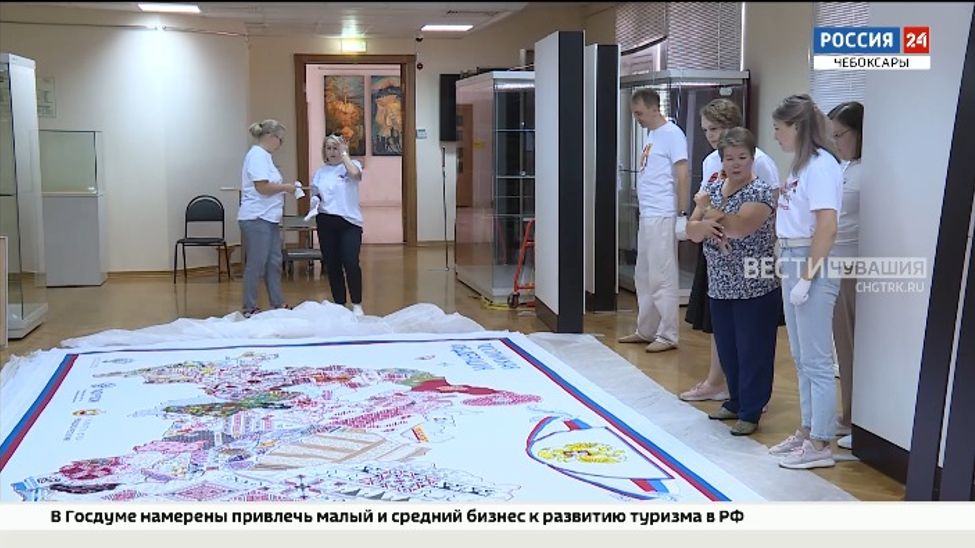 В Чувашии Вышитую карту России заселят цифровыми аватарами