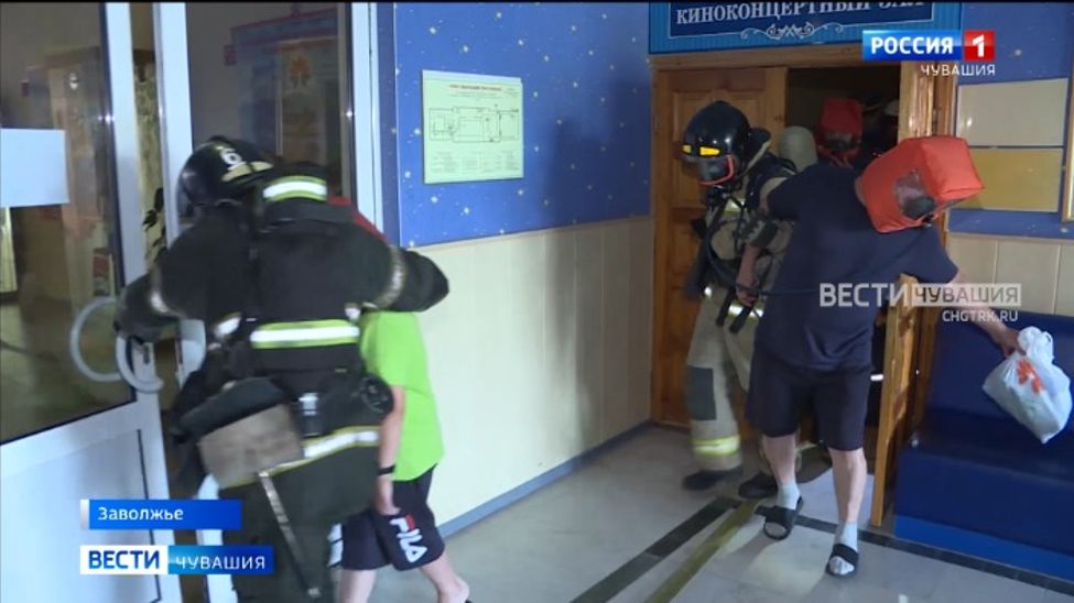 В Заволжье прошли пожарно-тактические учения