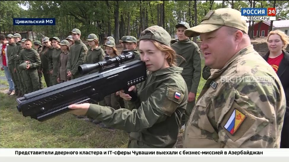 В лагере "Звездный" стартовала военно-спортивная смена «Время юных героев»