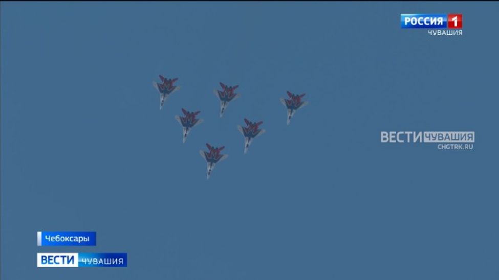 Чебоксарцев с Днем города поздравили «Стрижи»