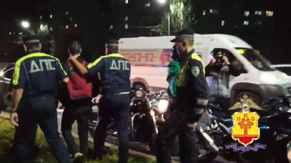 В Чебоксарах  задержали 7 несовершеннолетних питбайкеров