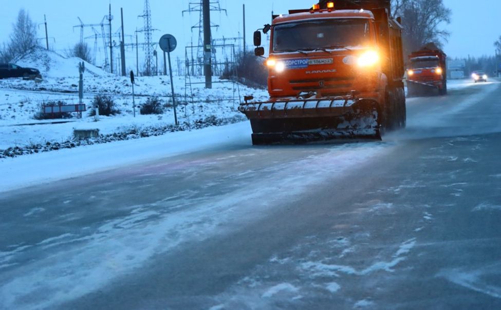 Дорожные организации обеспечили уборку снега на дорогах Чувашии