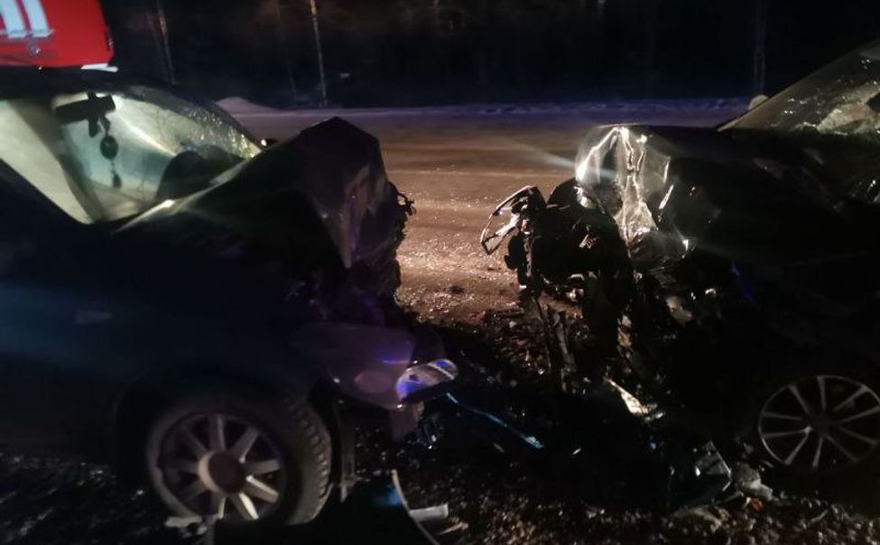 В Марпосадском районе столкнулись две легковушки. Погибли 2 человека