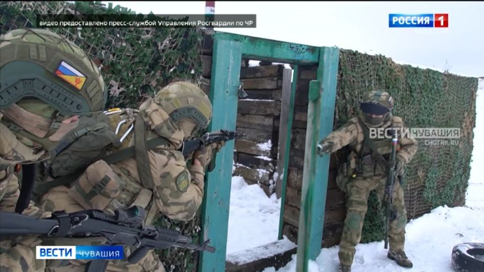 В Чувашии прошла масштабная тренировка спецподразделений Росгвардии