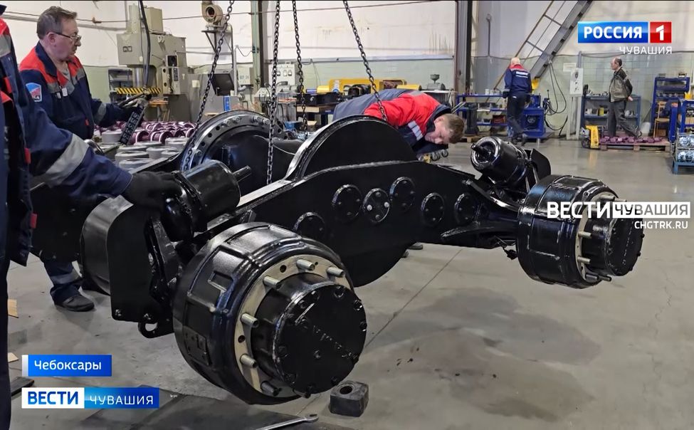 В Чувашии создали первый в России тандемный мост для грузовых автомобилей марки "КамАЗ"