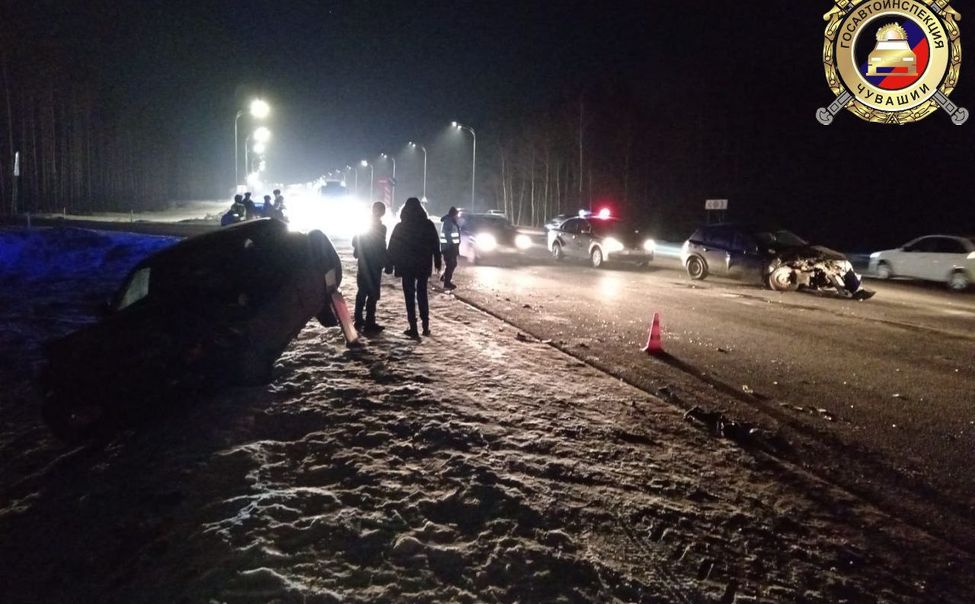 В Канашском округе при ДТП травмировано 3 человека