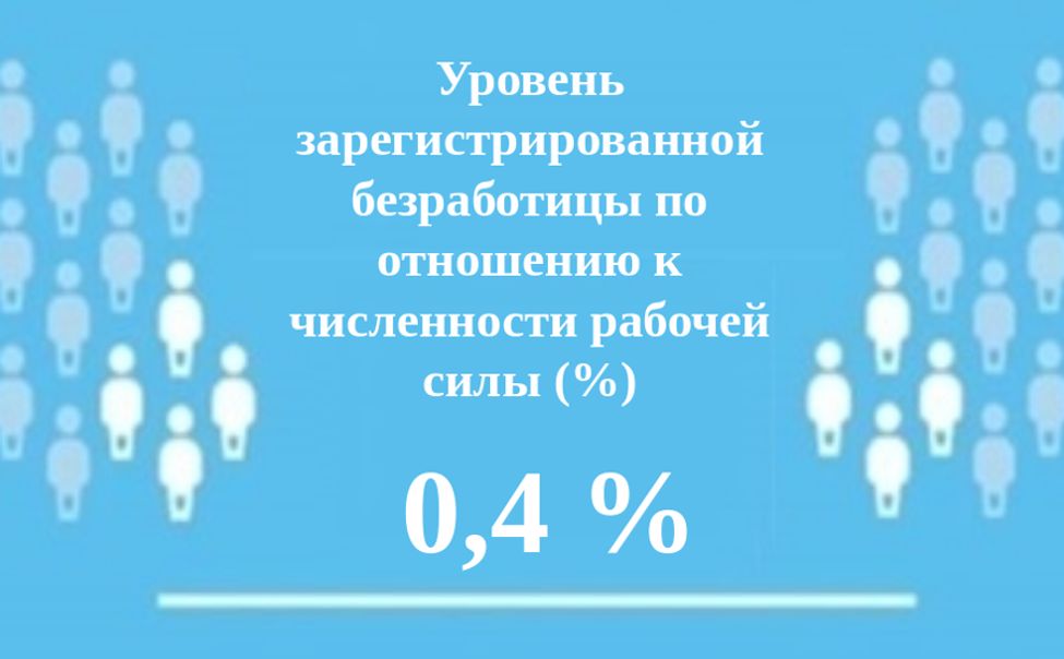Уровень регистрируемой безработицы в Чувашской Республике составил 0,4 %