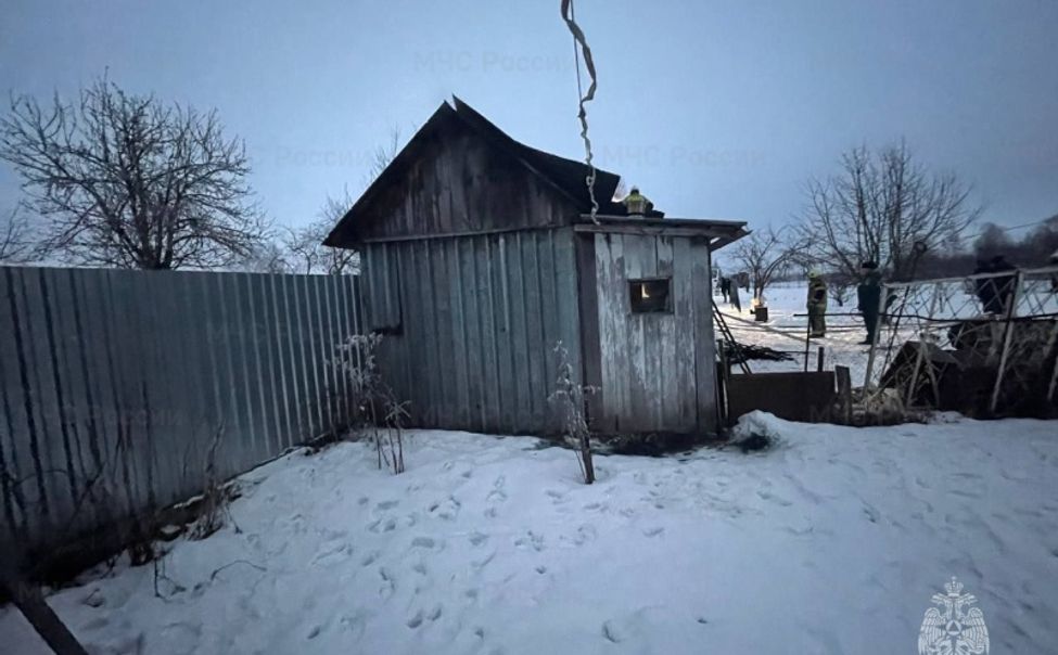 В Чебоксарском округе в результате пожара сгорела баня